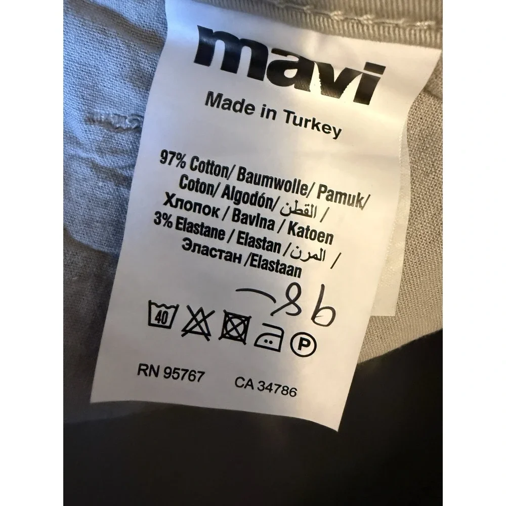 Mavi Jeans Matt Straight Stretch Chino Gray Relaxed Fit Size 40x32 New With Tags